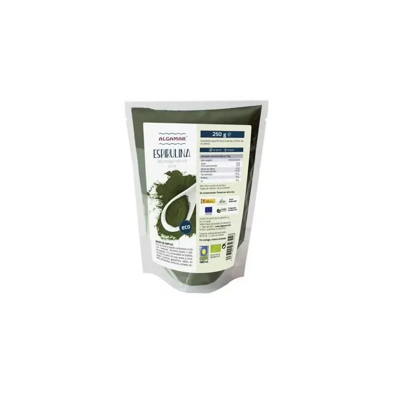 Algamar espirulina polvo bio 250g | Farmacia Barata