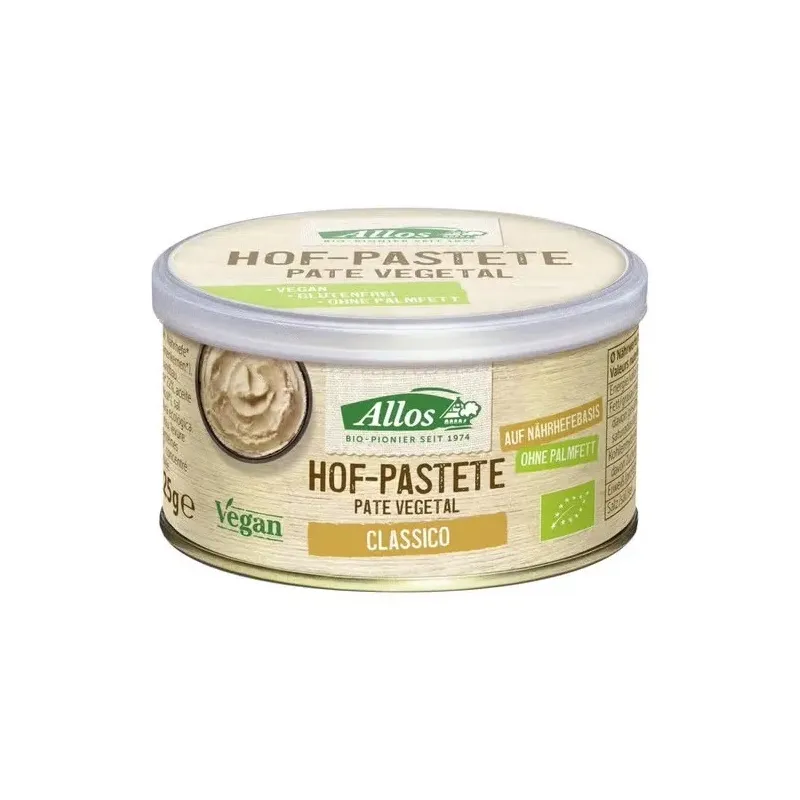 Pate vegetal clasico 125gr. bio vegan | Farmacia Barata