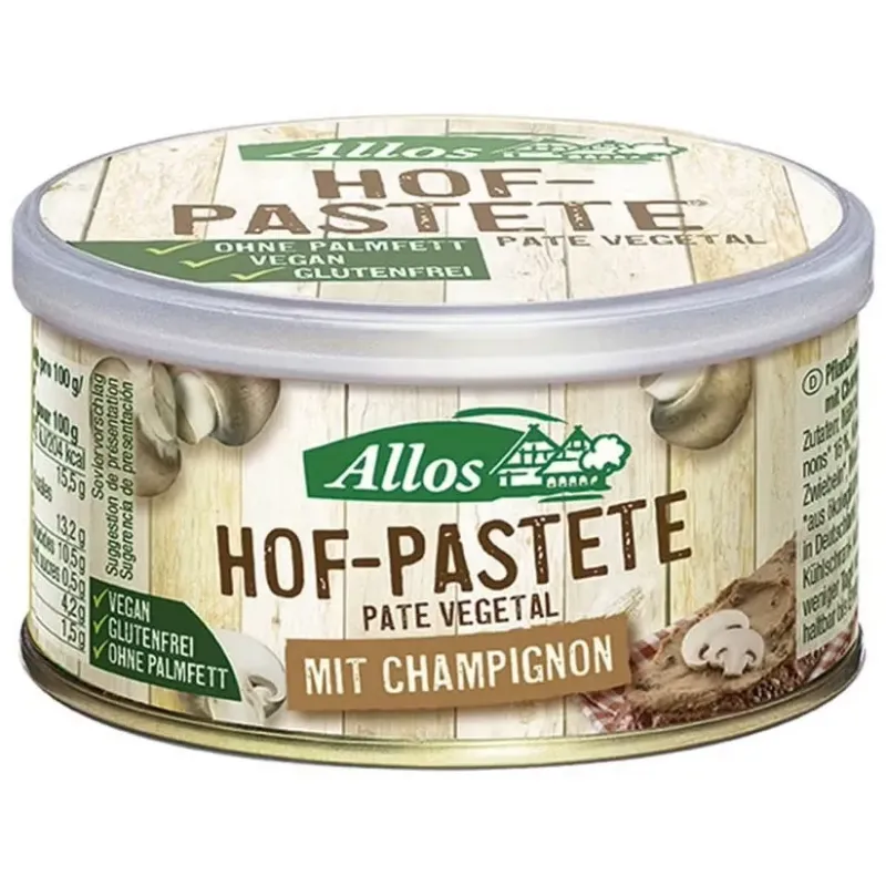 Pate vegetal con champiñones 125gr. bio vegan | Farmacia Barata