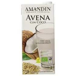 Amandin bebida vegetal de avena con coco sin azucar 6x1l