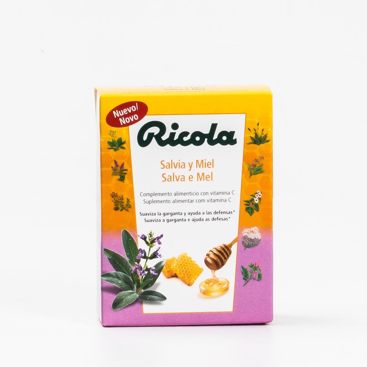 Ricola Salvia y Miel, 14 Pastillas.