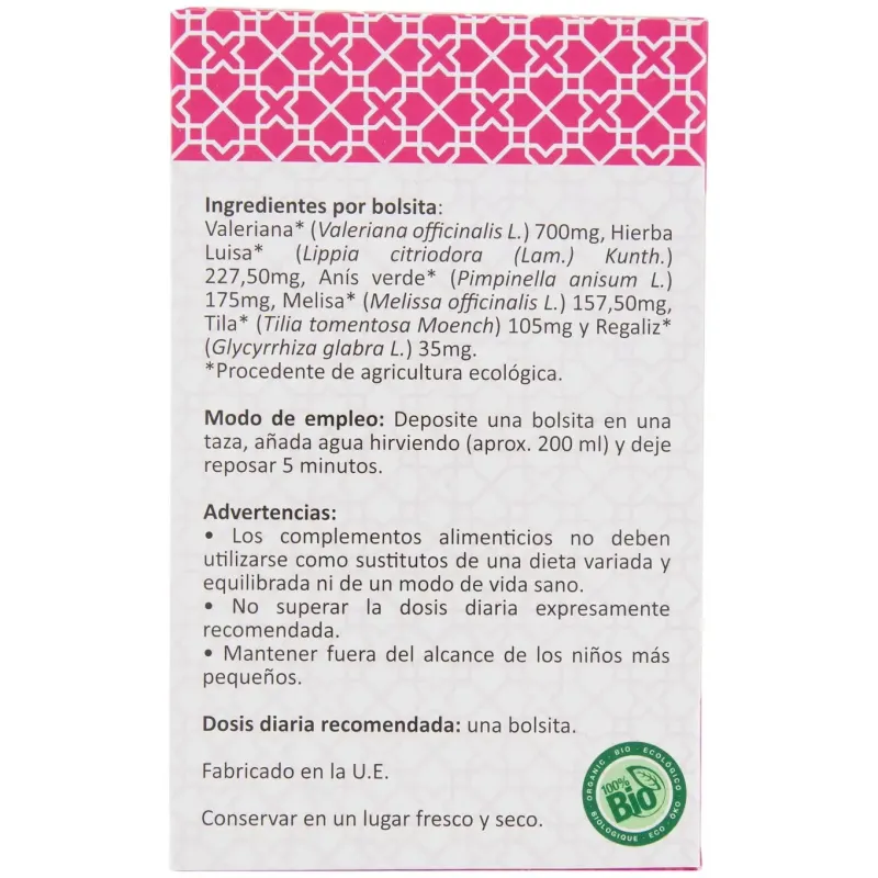 Artemis bio valeriana plus eco 20 filtros | Farmacia Barata