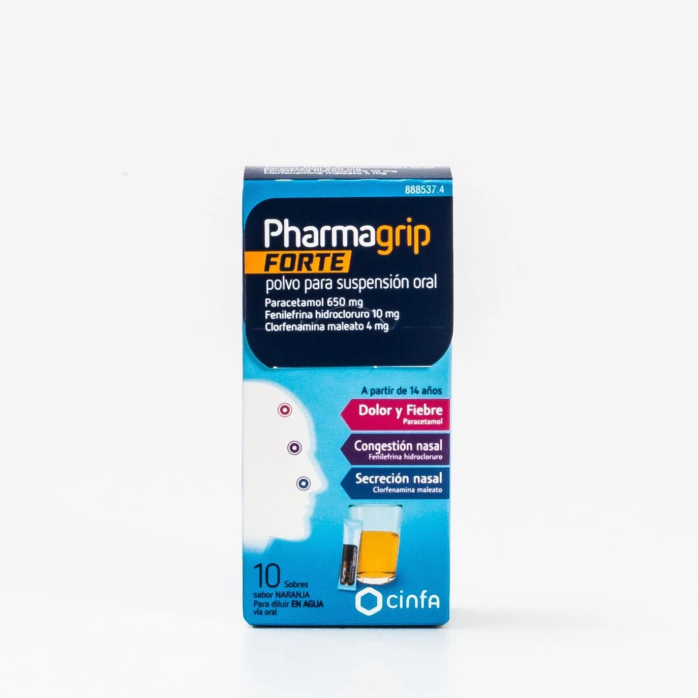 Pharmagrip Forte, 10 Sobres.