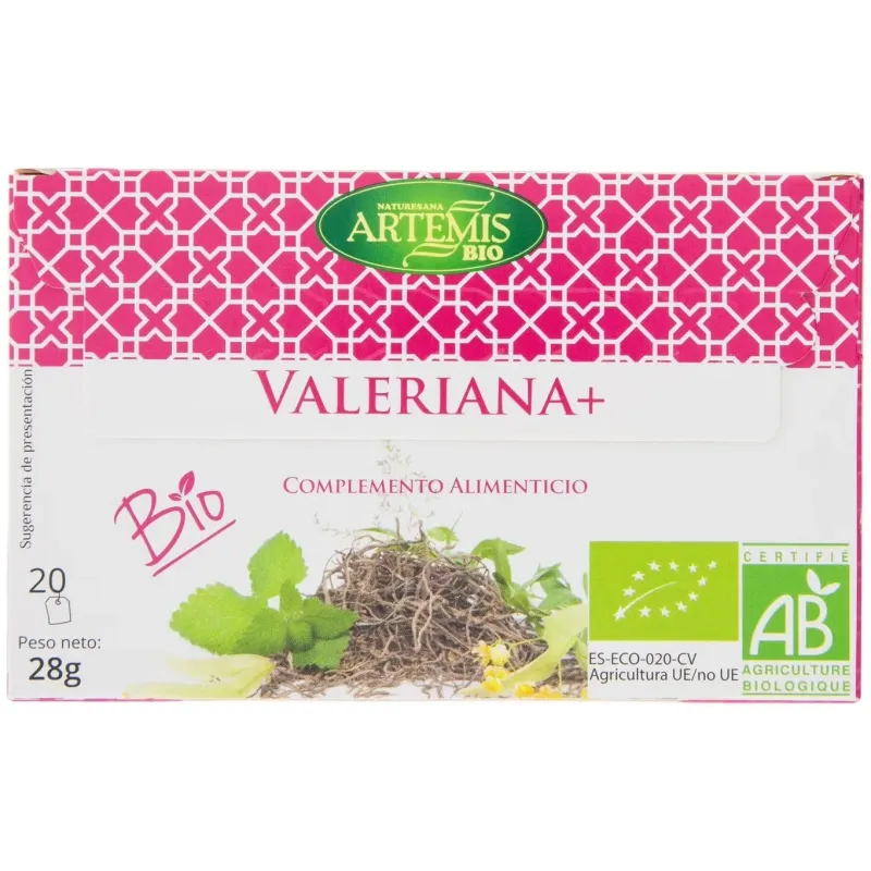 Artemis bio valeriana plus eco 20 filtros | Farmacia Barata