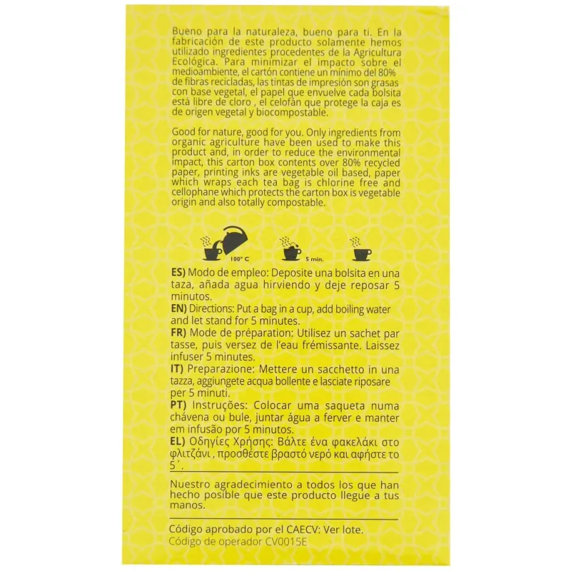 Manzanilla infusion 20bolsitas. bio | Farmacia Barata