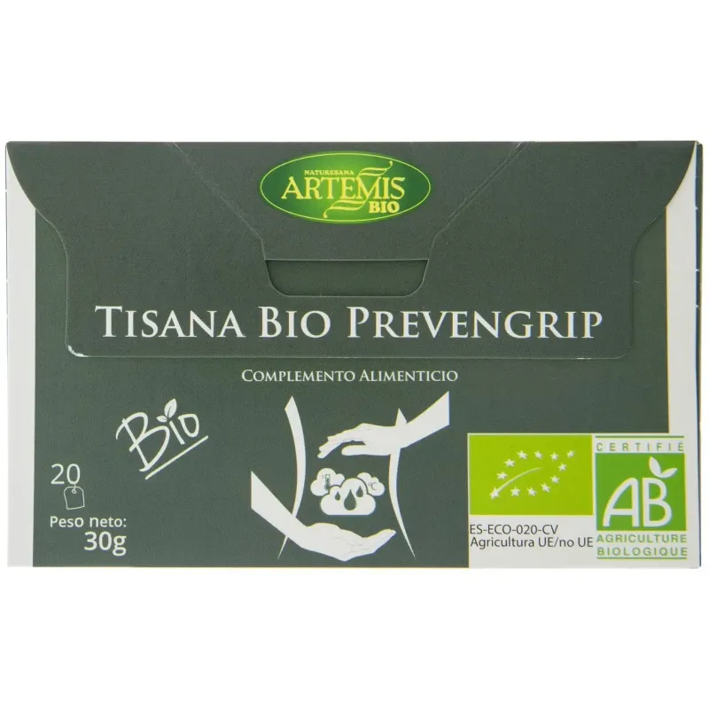 Artemis tisana prevengrip-t bio 20 filtros | Farmacia Barata