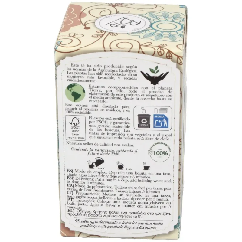 Te verde sin teina infusion 20bolsitas. bio | Farmacia Barata