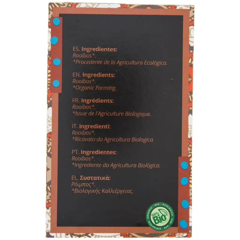 Te rooibos sin teina infusion 20bolsitas. bio | Farmacia Barata