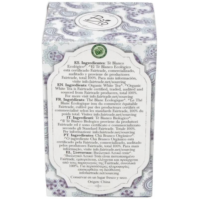 Herbes del moli te blanco infusion bio 20uds | Farmacia Barata