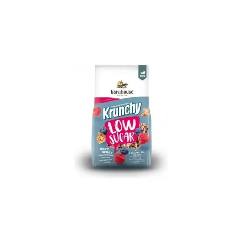 Barnhouse muesli krunchy baja azucar frutos rojos 375g | Farmacia Barata