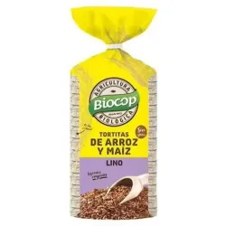 Biocop tort. arroz maiz lino sin gluten 200g