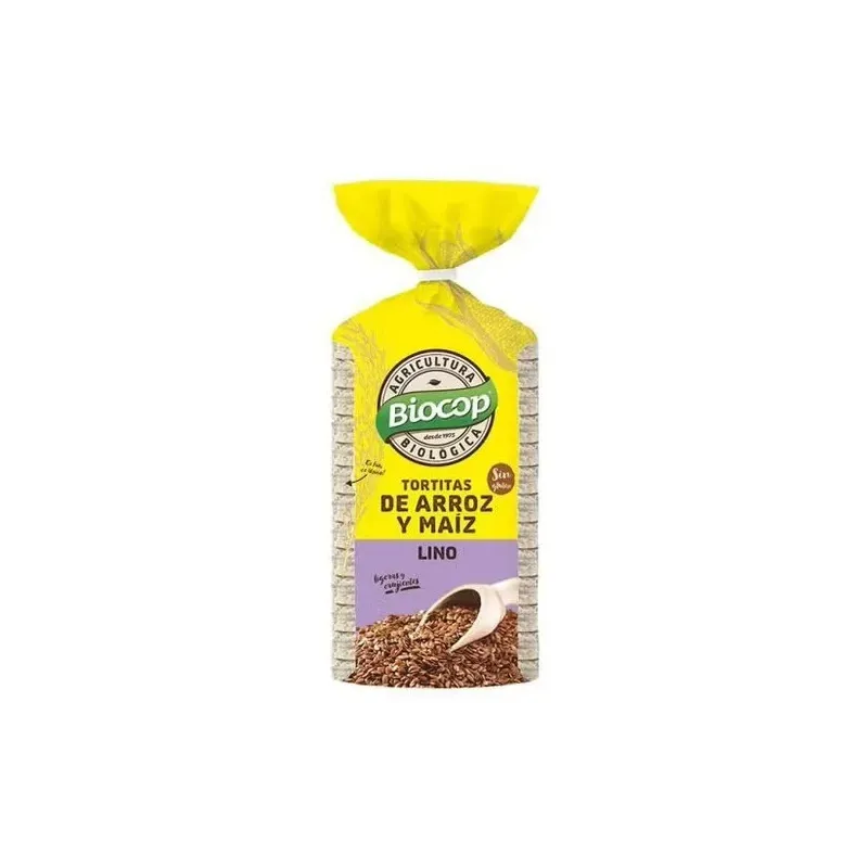 Biocop tort. arroz maiz lino sin gluten 200g | Farmacia Barata