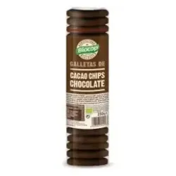 Galletas de cacao con chips de chocolate 250gr bio