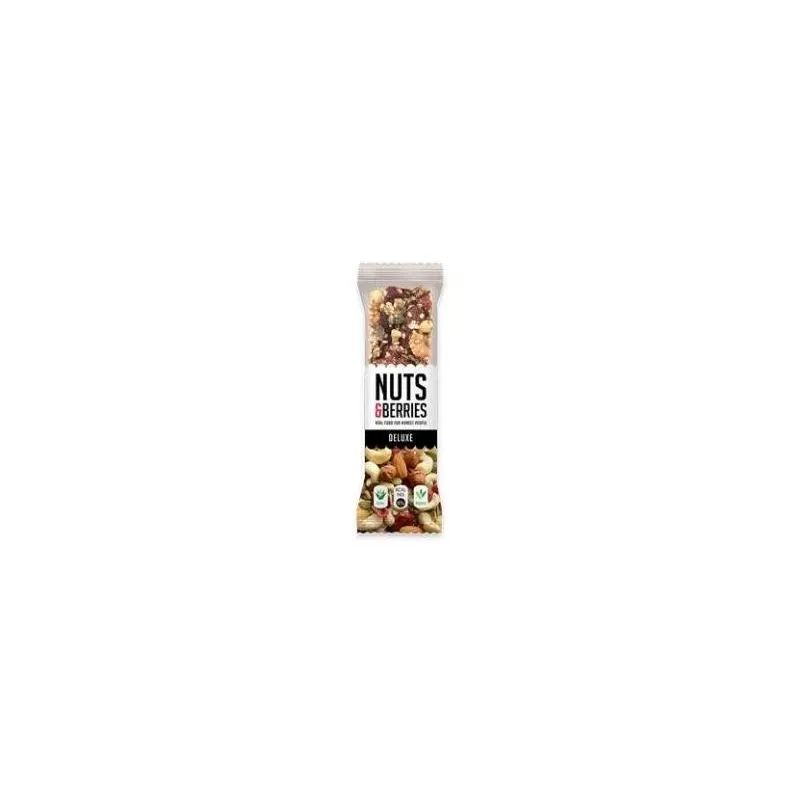 Nuts y berries bar deluxe vegan 40g | Farmacia Barata