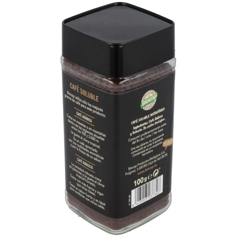 Cafe soluble instantaneo 100gr. bio | Farmacia Barata