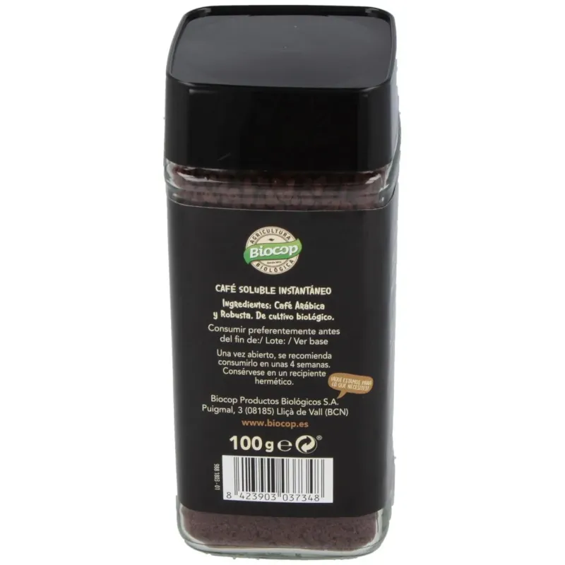 Cafe soluble instantaneo 100gr. bio | Farmacia Barata