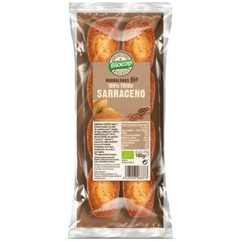 Biocop magdalena trigo sarraceno 100% bio 180g | Farmacia Barata Biocop magdalena trigo sarraceno 100% bio 180g | Farmacia Barata