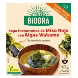 Biográ sopa vegana de miso con algas 4 sobres x 10g