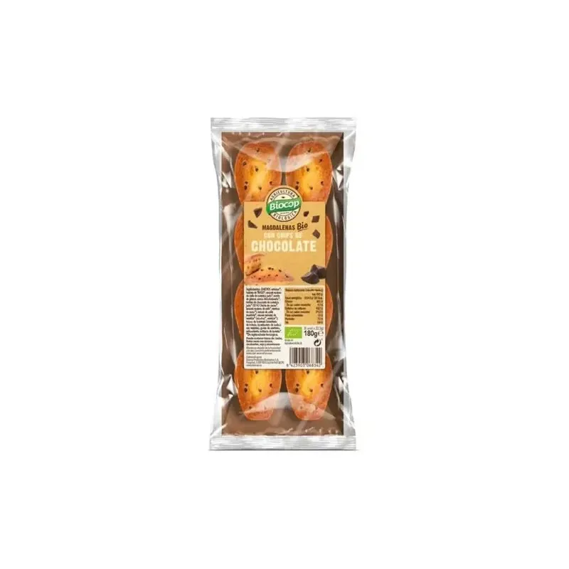 Biocop magdalenas con chips de chocolate bio 180g | Farmacia Barata Biocop magdalenas con chips de chocolate bio 180g | Farmacia Barata