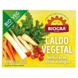 Caldo vegetal cubitos 6x10gr. bio vegan