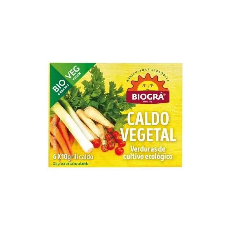 Caldo vegetal cubitos 6x10gr. bio vegan | Farmacia Barata Caldo vegetal cubitos 6x10gr. bio vegan | Farmacia Barata