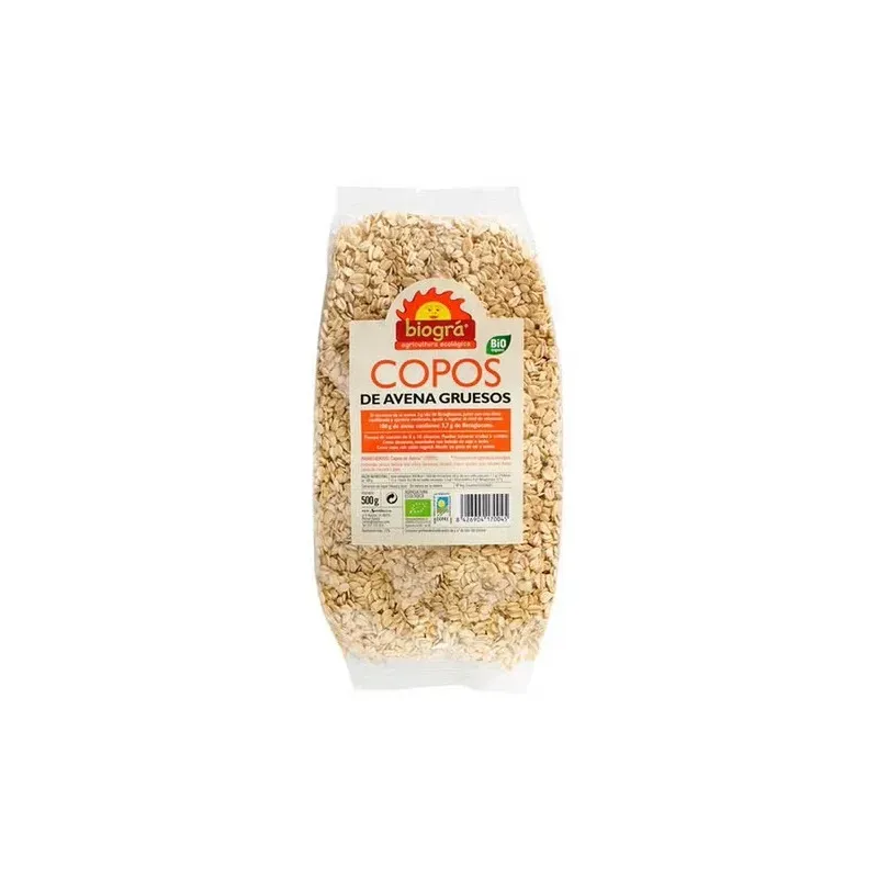 Copos de avena gruesos integrales 500gr. bio | Farmacia Barata