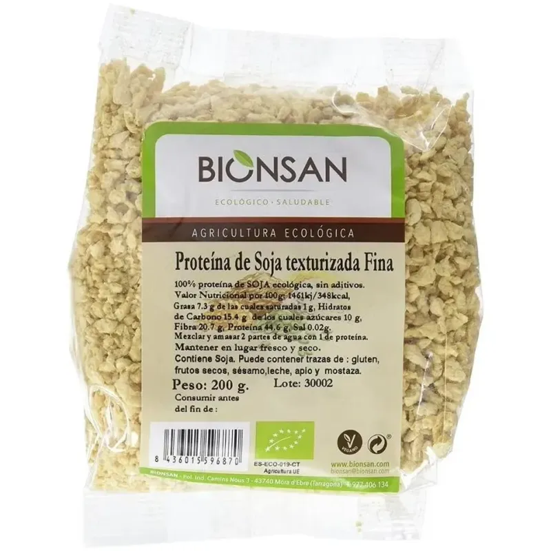 Bionsan proteina de soja texturizada fina 200g | Farmacia Barata Bionsan proteina de soja texturizada fina 200g | Farmacia Barata