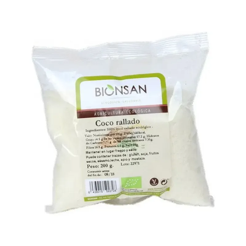 Bionsan coco rallado eco 200g | Farmacia Barata Bionsan coco rallado eco 200g | Farmacia Barata