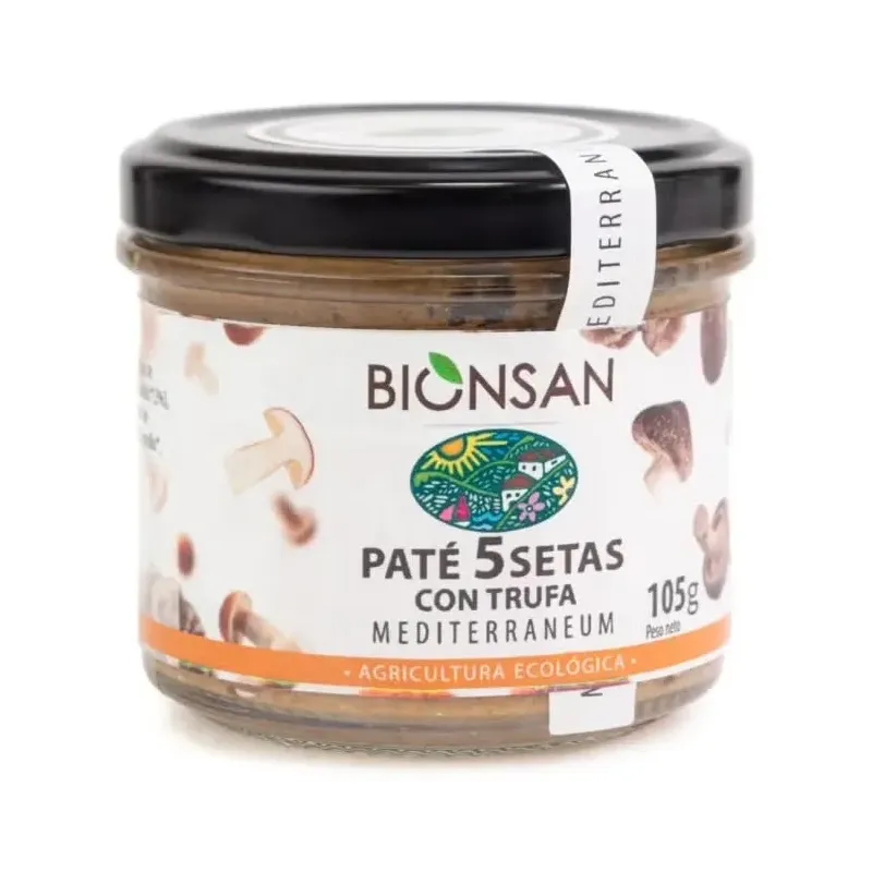 Bionsan paté ecológico 5 setas con trufa 105g | Farmacia Barata