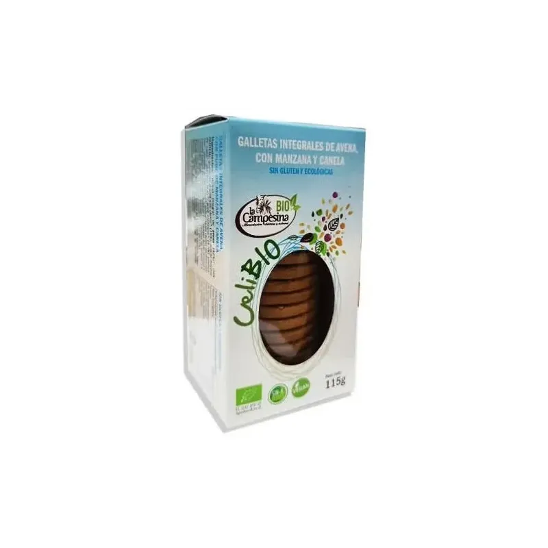 La campesina celibio azul galleta avena manzana canela 115g | Farmacia Barata