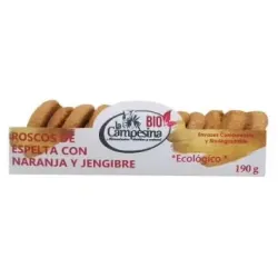 La campesina bio rosco navidad vegano naranja jengibre 190g