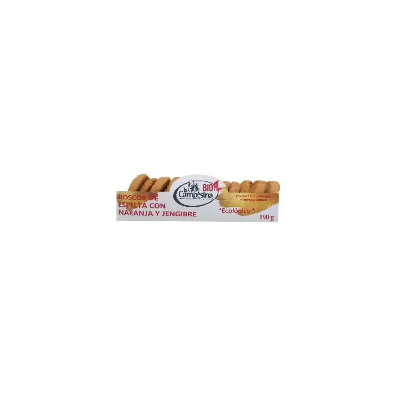 La campesina bio rosco navidad vegano naranja jengibre 190g | Farmacia Barata