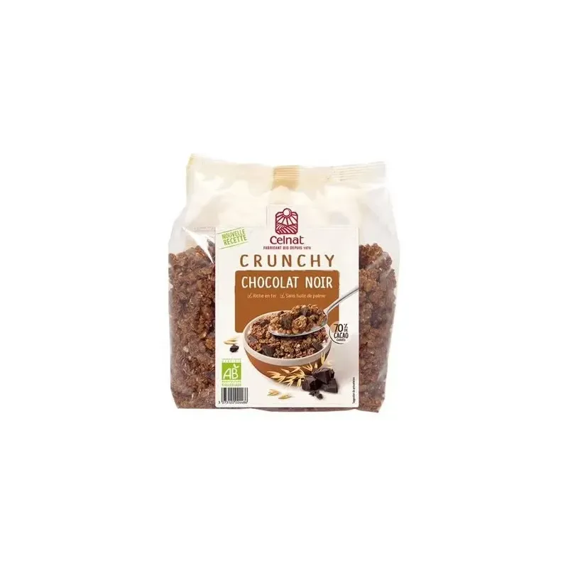 Celnat muesli crunchy chocolate negro 500g | Farmacia Barata