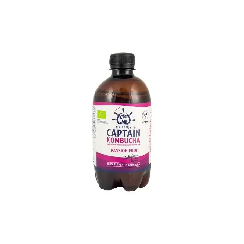 Captain kombucha frutas de la pasion bio 400ml | Farmacia Barata