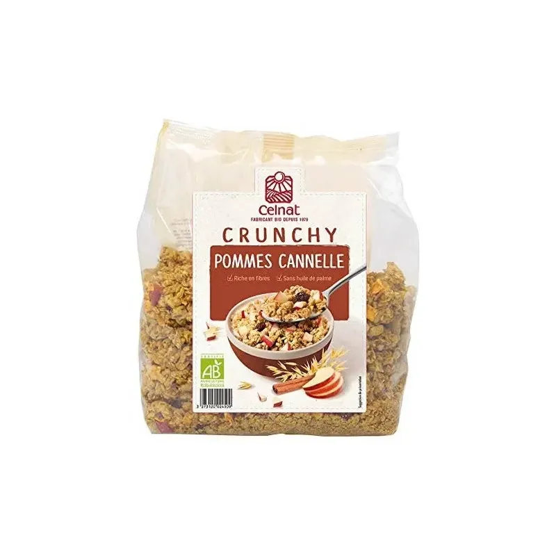 Muesli crunchy manzanas y canela bio 500gr. | Farmacia Barata