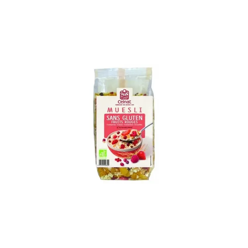 Celnat muesli de frutos rojos sin gluten bio 375g | Farmacia Barata