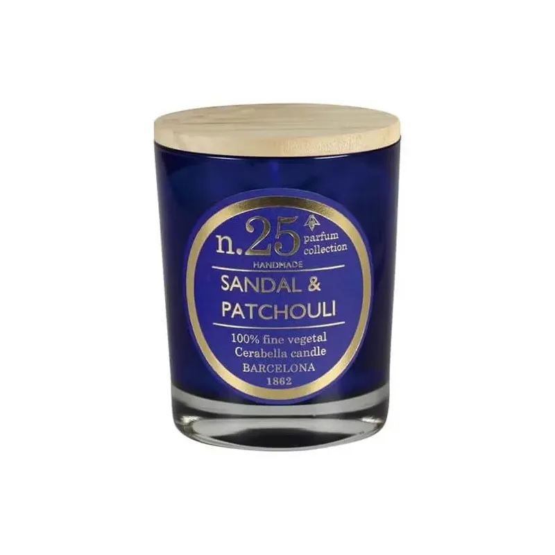 Cerabella vela artesanal perfumada sandal y patchouli nro 25 1ud | Farmacia Barata