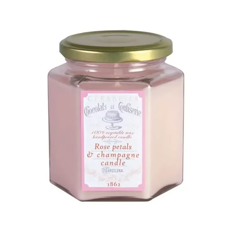Cerabella vela artesanal rose petals y champagne 300g | Farmacia Barata