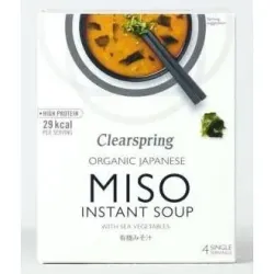 Sopa de miso y algas instantanea 4sbrs.