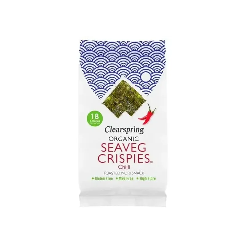 Clearspring alga nori tostada chili snack 4g | Farmacia Barata