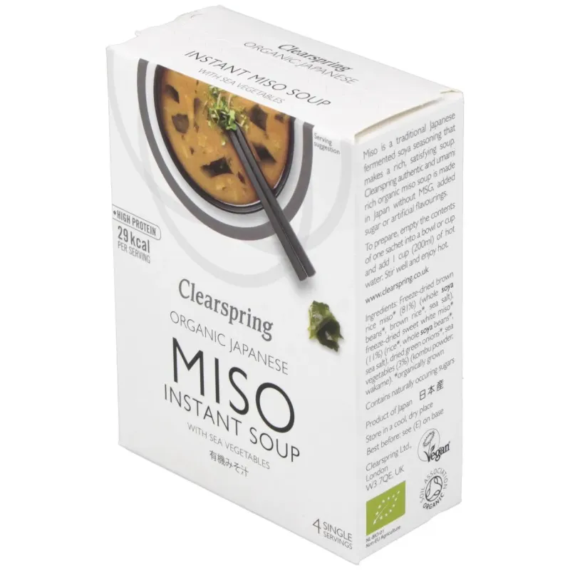 Sopa de miso y algas instantanea 4sbrs. | Farmacia Barata