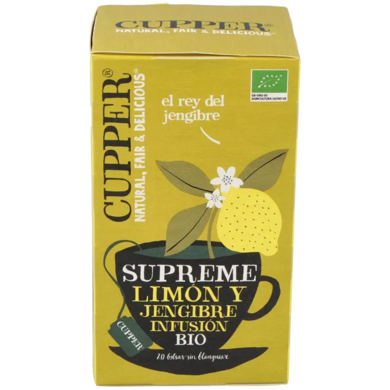 Limon y jengibre infusion 20 bolsitas.bio | Farmacia Barata Limon y jengibre infusion 20 bolsitas.bio | Farmacia Barata