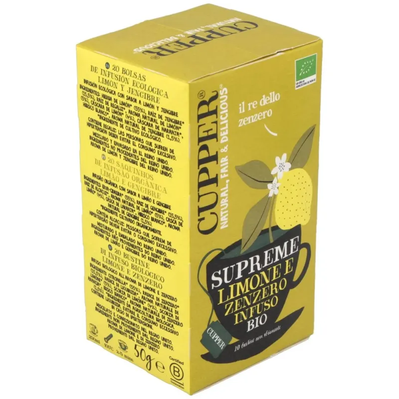Limon y jengibre infusion 20 bolsitas.bio | Farmacia Barata Limon y jengibre infusion 20 bolsitas.bio | Farmacia Barata