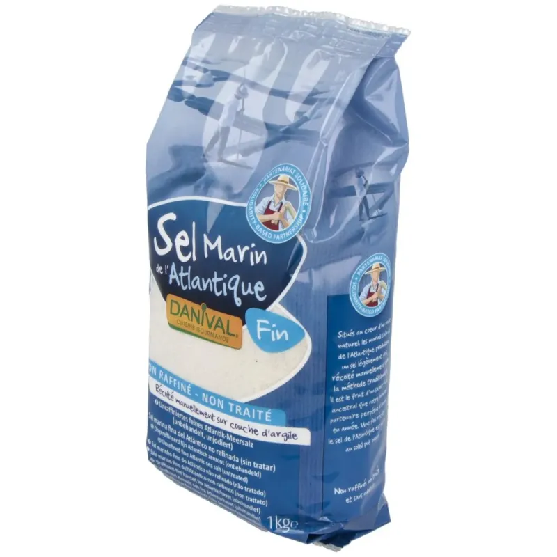 Sal marina atlantica fina sin refinar 1kg. | Farmacia Barata