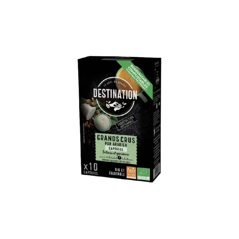 Destination cafe pur arabica grands crus bio 10uds | Farmacia Barata