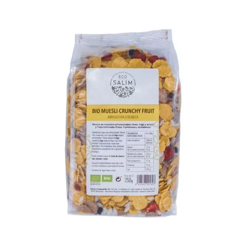 Int-salim muesli crujiente fruits bio 250g | Farmacia Barata Int-salim muesli crujiente fruits bio 250g | Farmacia Barata