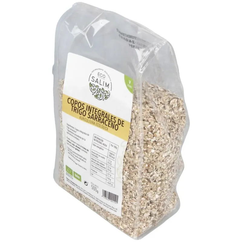 Copos de trigo sarraceno integrales 500gr. bio | Farmacia Barata