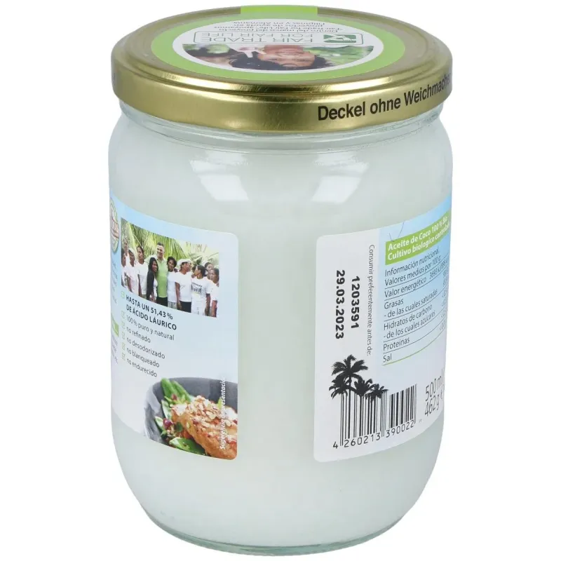 Aceite de coco 500ml. bio | Farmacia Barata Aceite de coco 500ml. bio | Farmacia Barata
