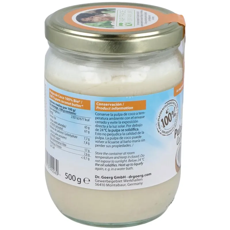 Pulpa de coco manteca 500gr. bio 2 | Farmacia Barata Pulpa de coco manteca 500gr. bio 2 | Farmacia Barata