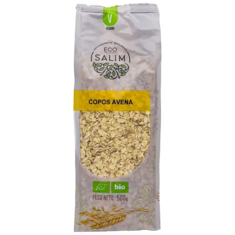 Eco-salim copos de avena integrales bio vegan 1000g | Farmacia Barata